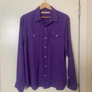 SHADES OF GREY BY MICAH COHEN Vibrant Purple Shirt